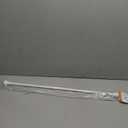 Kenney KN55250 Davenport Ball End Petite Caf Decorative Window Curtain Rod, 28-48" Adjustable Length, White Finish, 1/2" Diameter Steel Tube