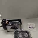 Elite Gourmet EDF2100 Electric Immersion Deep Fryer Removable Basket Adjustable Temperature, Lid with Viewing Window and Odor Free Filter, 2 Quart / 8.2 cup