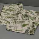 Miss Adola 2 Pack Silk Pillowcase  20x26 Inch Standard Size Silk Pillow Case with Hidden Zipper for Women Lady Smooth Soft Breathable Cute Design Pillowcase for Hair and Skin, Green Leaf