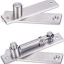 Heavy Duty Pivot Hinge for Wood Door - HBL' Stainless Steel Hidden Door Hinge for Secret Door, with 360 Degree Rotation, Invisible Pivot Door Hardware for Bookshelf
