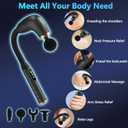 UFFAE Massage Gun with Upgraded Extension Handle, Back Massager for Pain Relief Deep Tissue, Muscles/Neck/Shoulders/Waist/Legs Massager with 4 Massage Heads & 6 Speed Levels & 3 Massage Modes