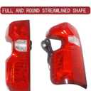 Tail Light Assembly Compatible with 2019 2020 2021 2022 2023 2024 Chevy Silverado 1500 2500HD 3500HD Halogen Type Left Driver Side