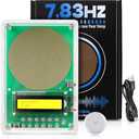 0.01Hz-200kHz Adjustable Frequency Generator for Healing Schumann Sine Waves Resonance Generator 7.83Hz Ultra Low Frequency Generator Resonator with Acrylic Case