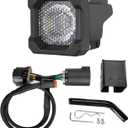 Hitch Mount Reverse Light Kit, LED Reverse Light Pod for 2” Hitch Receiver, No Drilling for Trucks, Pickups, SUVs, Off-Road Vehicles — For Use with USCAR 7-Way Trailer Connectors Only