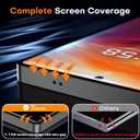 TOCOL for Samsung Galaxy S25 Ultra Screen Protector [9H Hardness] [Military Grade Shatterproof] HD Tempered Glass 2 Pack