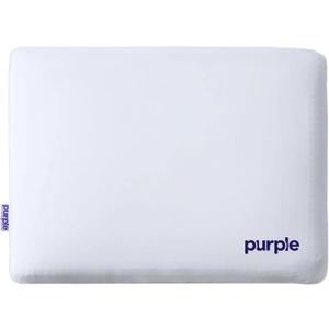 Purple DreamLayer Pillow - King Size - Cooling Memory Foam Alternative Neck Pillow, Soft Contour-Hugging GelFlex Grid and MicroAir Foam, Adjustable Loft, Pressure-Relieving Support