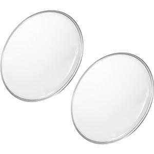 MECCANIXITY 10 Inch Drum Head Drum Skin Sound Controlled PET Material, Transparent, Pack of 2