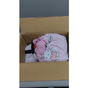 Jay Franco Sanrio Hello Kitty Twin Size Comforter Set - 5 Piece Red & Grey Bedding Includes Sheet Set & Pillow Covers - Super Soft Cozy Kawaii Bedding