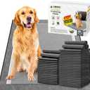 CROCI Charcoal Puppy Pads with Adhesive Tabs, 28x34in Extra Large Pee Pads for Dogs, Odor-Control Super Absorbent Quick-Dry Leak-Proof, Disposable (40 Counts)