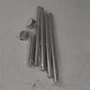 Shower Curtain Rod, 1" Diameter Heavy Duty Tension Shower Rod, Non Slip Adjustable 28-74 inch No Drill Shower Curtain Rods Spring Tension For Bathroom, Shower Stall, No Rust, Brushed Nickel