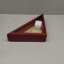 Flag Display Case for Small Flag, 3' x 5' American Flag Shadow Box with HD Tempered Glass and Wall Mount (Not for Burial Flag), Triangle Flag Holder Frame for Folded Flag - Mahogany