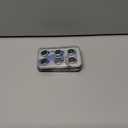 2 x AGVEE 3+3 6 Pack for iPhone 15 6.1" / 15 Plus 6.7" Camera Lens Cover Protector, Metal Ring 9H Tempered HD Glass Camera Cover Protector Film, Silver