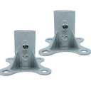 Chain Link Fence Post 2 1/2" Floor Flange, Pipe Flange Galvanized Fence Post (2)