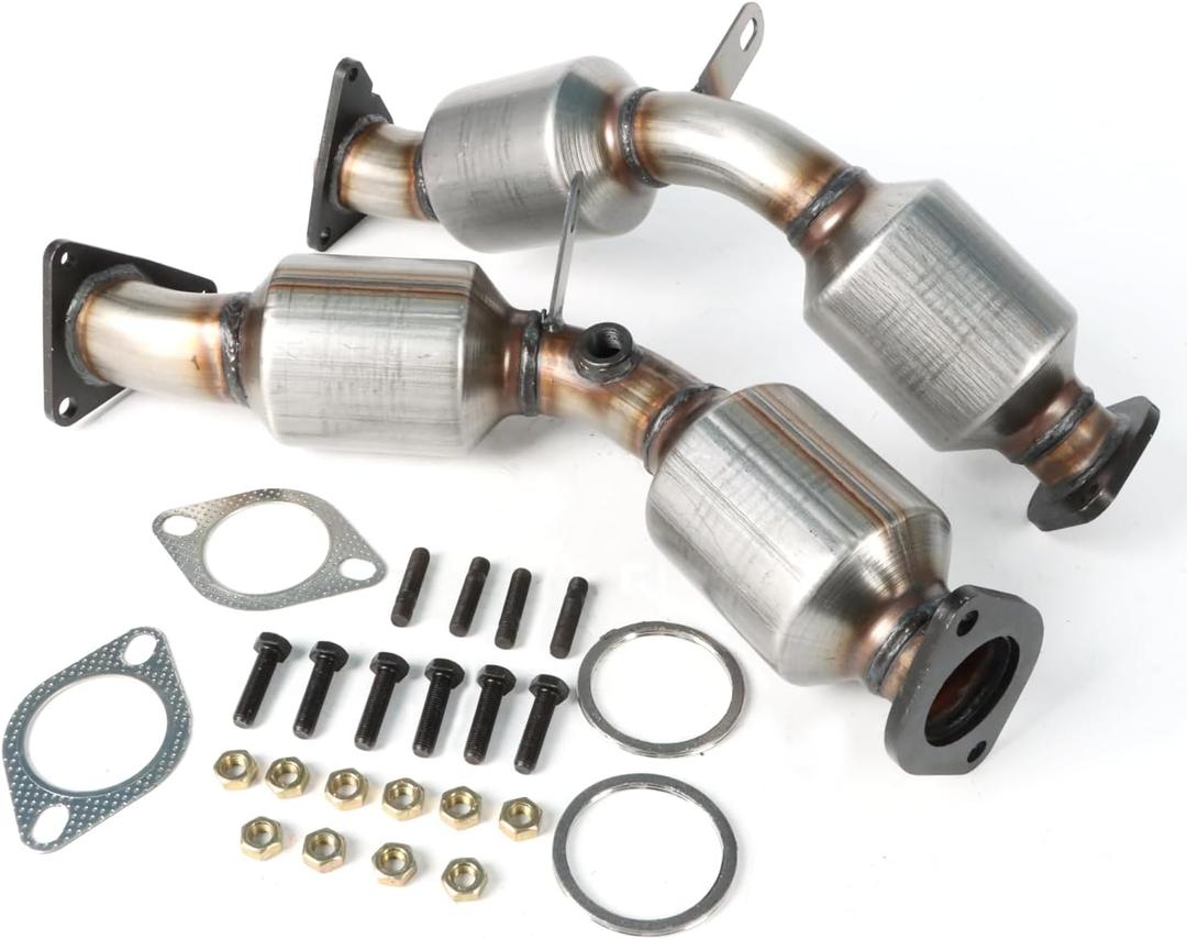Catalytic Converter Bank 2 & Bank 1 Compatible with Infiniti FX35 03-08, Compatible with Infiniti G35 03-07,Compatible with Infiniti M35 06-08 Replace 16198 16197 43214 43215 (EPA Compliant)