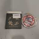 Firefighter Christmas Ornament 2025 - Fireman Maltese Cross Xmas Tree Ornaments, 2 Layer Wood - Appreciation Gift for Firefighter Dad, Mom, Husband, Brother, Family