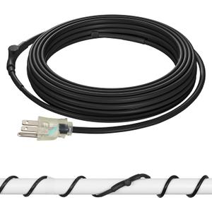 DEWENWILS 18FT Heat Tape for Water Pipes, 120V Heat Tape for Pipes at -40F, Pipe Heat Tape with Thermostat, Pipe Heat Tape, CSA/ETL Listed