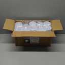 Ilyapa 50 Plastic Coffee Cups with Handles, 8 oz White - Disposable or Reusable Mug Pack