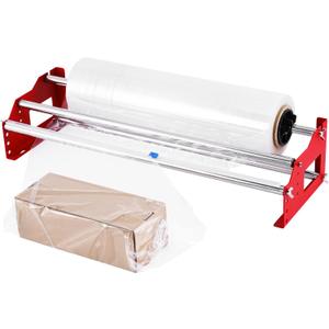 23.6 inch Table Stretch Film Dispenser, Wall Mount Stretch Film Packing Machine, Manual Cling Wrap Roll Dispenser with Cutter for Packaging, Moving and Shipping
