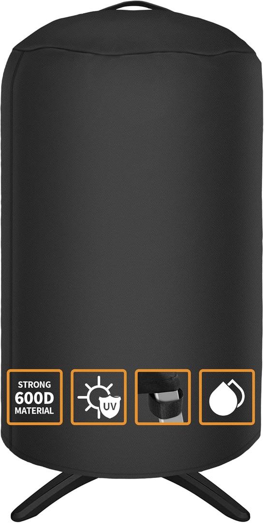 NEXCOVER Round Grill Cover | 19.5 Dia by 32H BBQ Cover, Dome Smoker Cover, Fade & UV Resistant Barbecue Cover,Waterproof Heavy Duty Barbeque Cover,Compatible for George Foreman Gfo3320 Gfo240 Grills