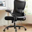 Marsail Office Chair Ergonomic Desk Chair with 3 Ways PU Armrests and Adjustable Lumbar Support Breathable Mesh Computer Chair Executive Rolling Swivel Comfy Task Chair for Home Office Gaming