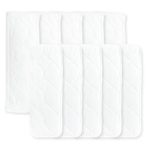 Super Boosties Cloth Diaper Reusable Inserts, Set of 10, Fits Amazing Baby and Honest Hybrid Diaper Cover, 5 Tri-fold & 5 Boosters, Med/Large (13" Length)