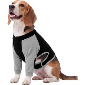 Kuoser Dog Surgery Recovery Suit for Front Legs, Dog Long Sleeve Shirt with Elbow Protector Pad, Knee Brace Wrap for Dogs, Pet Leg Sleeve to Stop Licking Joints Wounds or Cover Skin Diseases Small