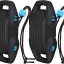 Boat Fenders Easy to Install Bumper for Docking Ideal Fender for Pontoon, Bass, Jet Ski and Fishing Boats (Black)
