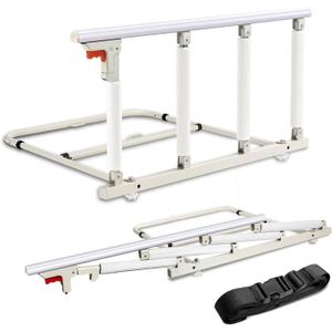 Bed Rails for Elderly Adults Safety,Folding Bed Assist Rails for Seniors,Bed Handle Bedside Assist Bed Guard Rails for Adults,Collapsible Bedrails Prevent Falling Out of Bed,37x20