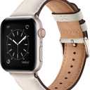 SUNFWR Leather Bands Compatible with Apple Watch Band 41mm 40mm 38mm 42mm(series 11 10) for Men Women, Top Grain Genuine Leather Replacement Strap for iWatch SE 3 2 1, Series 11 10 9 8 7 6 5 4 3 2 1