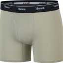 Hanes boys Originals Boxer Briefs, Stretch Cotton Underwear, Assorted, 6-pack (Small, Black/Cargo/Olive Palm/Maroon/Stripe - 6 Pack)