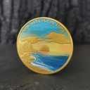 Serenity Shoreline Sunrise Sobriety Chip One Day at A Time AA Medallion (Pack of 10)