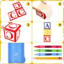 15 Pcs Back to School Decorations School Bus Photo Booth Preschool First Day of Schools Bus Photo Prop Kindergarten Party Backdrop Giant Inflatable Pencil Crayon Balloon Themed Party Decor, 41 inches , 43 inches