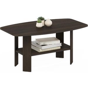 Furinno Simple Design Coffee Table, Dark Brown