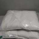 Three Geese Luxury Flat Thin Goose Feather Down Pillows King Size, 2.5" Height, 100% Cotton Cover, Medium Firm Hotel Collection Ultra Slim Thin Bed Pillows, Machine Washable, 18 x 36 Inches (Solid White)