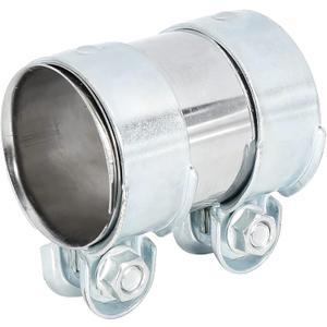 X AUTOHAUX Exhaust Pipe Sleeve Connector Clamp Coupler for VW Golf Jetta Passat 62 x 94 mm