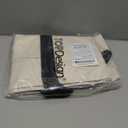 TOPDesign 1 | 3 | 6 | 30 Pack Canvas Tote Bag with an External Pocket, Reusable Grocery Shopping Bag, Top Zipper Closure, Daily Essentials (Black/Natural Pack of 1)