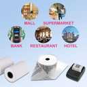 LabelMore Thermal Receipt Paper 3 1/8''x 230', Credit Card Paper Rolls Thermal, Cash Register Roll, Premium Pos Thermal Printer Paper (50 Rolls)