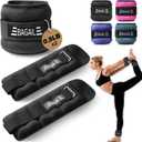 BAGAIL Ankle Wrist Weights for Women & Men, One Pair of 1 (2x0.5) LBS Wearable Leg Arm Weights with Sleek Design & Secure Fit for Walking, Running, Pilates, Home Fitness & Physical Therapy (Black)