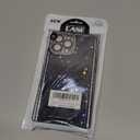 Owncase for iPhone 13 Pro Max Case Glitter, Crystal Diamonds Shiny Bling Sparkly Electroplated Edge Shockproof Soft TPU Bumper Phone Case for Women Girls, Silver