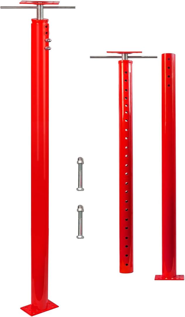 2 Pack House Jack Post for Leveling, 48"-96" Adjustable House Floor Jacks