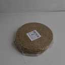 Round Woven Placemats 13 Inch Set of 10 - Boho Rattan Placemat Natural Water Hyacinth Placemats, Farmhouse Weave Place Mats, Rustic Braided Wicker Table Mats for Dining Table,Home,Wedding
