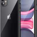 JETech Case for iPhone 11 6.1-Inch, Non-Yellowing Shockproof Phone Bumper Cover, Anti-Scratch Clear Back (Black)