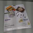 Avery Kraft Brown Round Labels with Sure Feed Technology, 2.5" Diameter, Print to The Edge, Laser/Inkjet Printable Labels, 225 Total (22808) (2.5 inch (Pack of 1))