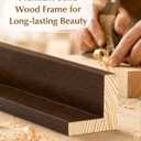 1.25" Deep Solid Wood Floater Frame for 18x24 Canvas Painting,Walnut