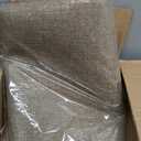 Anti-Slip Corner Kitchen Rug, 1 Piece L-Shaped Floor Mats,Super Absorption Linen Corner Mat for Home,Kitchen (Taupe Right-L, 39''X59''X18'')