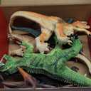 JOYIN Big Dinosaur Toys for Toddlers, 6 Piece Large Soft Dinosaur Figures with an Educational Book, Jumbo Realistic Toys for Boys and Girls Gift, Birthday Easter Gifts for Kids Ages 1 2 3 4 5