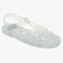 JIOMIJIOMI Toddler Sandals Jelly Shoes Girls Unisex Boy Flat Retro Slides Clear Kids Water Slippers Slingback Summer Beach Size 26 Adjustable Buckle Glitter Dress Soft