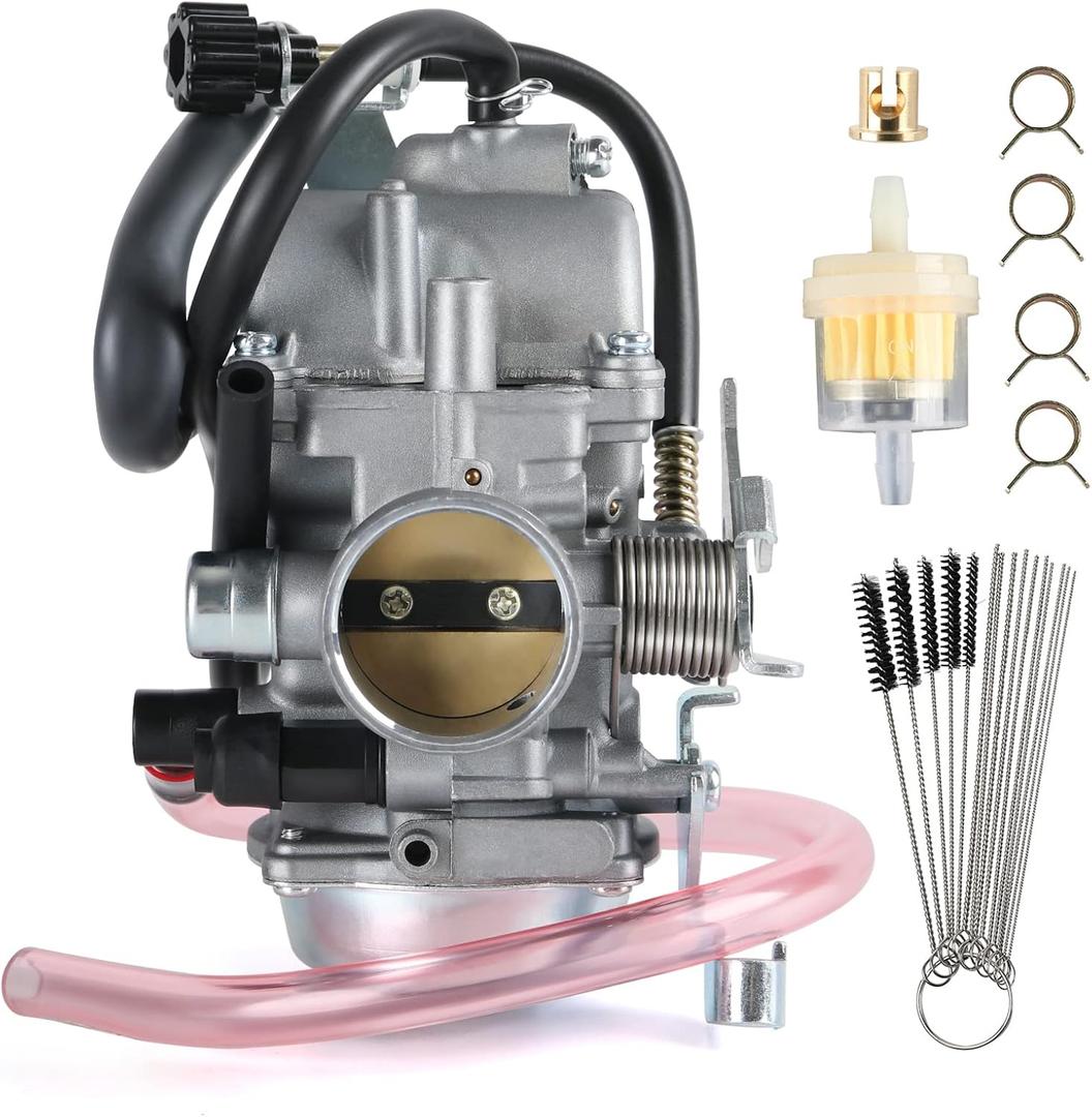 KLF 300 Carburetor Compatitable with Kawasaki Bayou KLF3001986-1987 KLF300A 1988-2005 KLF300B, 1989-2005 KLF300C ATV Carb with Cleaning Tools