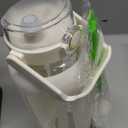 chunmo 64oz Glass Water Bolttles with Straw Half Gallon Large Motivational Water Bottle with Time Marker Sports Water Bottles with Silicone Sleeve and Handle Lid Water Jug for Gym Workout (White)