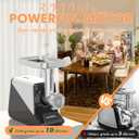 ALTRA LIFE #8 Meat Grinder, [3200W Max] Electric Heavy Duty Sausage Stuff with 2 Stainless Steel Blades and 3 Grinding Plates, Sausage Tube & Kibbe Kit, for Commercial & Home Use